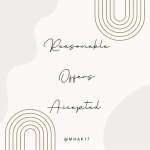 Make me an offer! Please remember all NWT are BRAND NEW ITEMS, NEVER WORN ✨